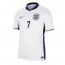 Camisa de Futebol Inglaterra Bukayo Saka #7 Equipamento Principal Europeu 2024 Manga Curta